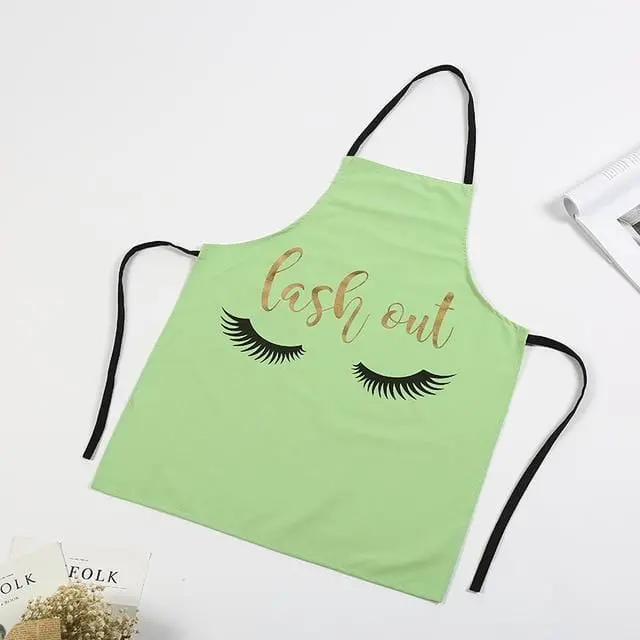 1Pcs Fashion Bronzing Cotton Apron Women Adult Bibs Home Cooking Baking Coffee Shop Cleaning Aprons Kitchen Accessories 13