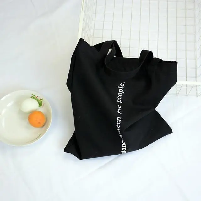 2019 New Women Canvas Bags Eco Reusable Shopping Bags With Zipper Foldable Shoulder Bag Girls Students Casual Handbag Tote 17