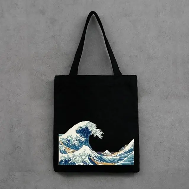 2019 New Women Canvas Bags Eco Reusable Shopping Bags With Zipper Foldable Shoulder Bag Girls Students Casual Handbag Tote 20