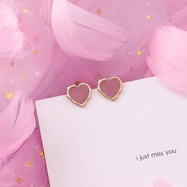 2019 Pink Earrings Korean Flower Sweet Geometric Earring Simulated Pearl Pendientes Mujer For Women Tassel Ear Jewelry Brincos 6