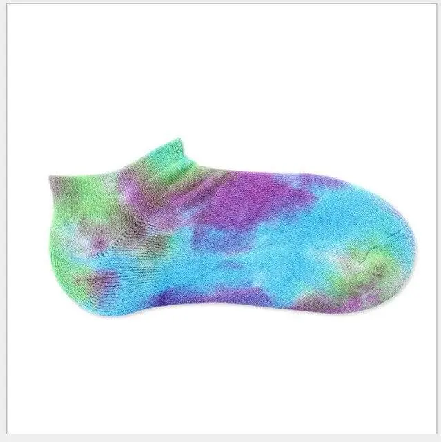 2020 Cotton Skate Socks Men Women Sock Knee-High Funny Cycling Running Hiking Tie Dye Sox Harajuku Hip Hop Happy Socks 11