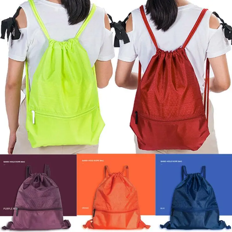 2020 New Honeycomb Drawstring Bag Cinch Sack Backpack String Drawstring Backpack Gym Bag Tote School Sport Travel Drawstring Bag 1