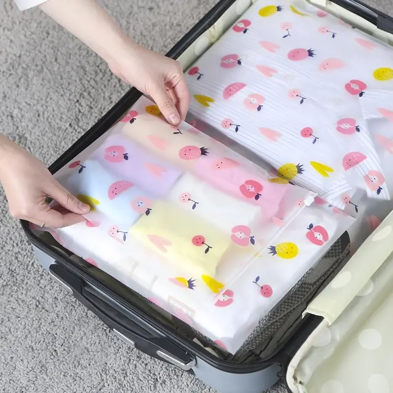 5 Sets Outdoor Travel Waterproof Storage Bag Suit For Clothes Underwear Shoes Translucent Packaging Bag Travel Luggage Organizer 1