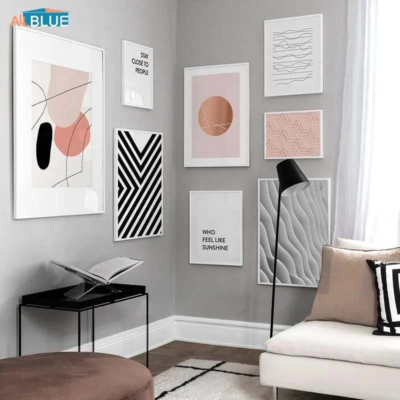 Abstract Geometry Line Wall Art Nordic Posters And Prints Canvas Paintings Modern Wall Pictures For Living Room Minimalist Decor 1