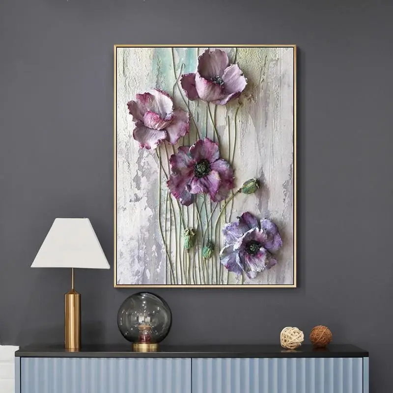 Art Scandinavian Home Decor Abstract Canvas Painting Wall Art Flower Butterfly Posters And Prints Wall Pictures For Living Room 1