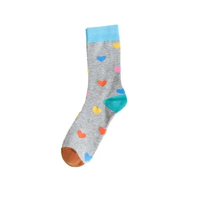 Autumn Fashion Street Harajuku Style Fun Socks Unisex Fancy Fruit Animal Art Man Cotton Socks Cute Happy Woman Long Socks Meias 12
