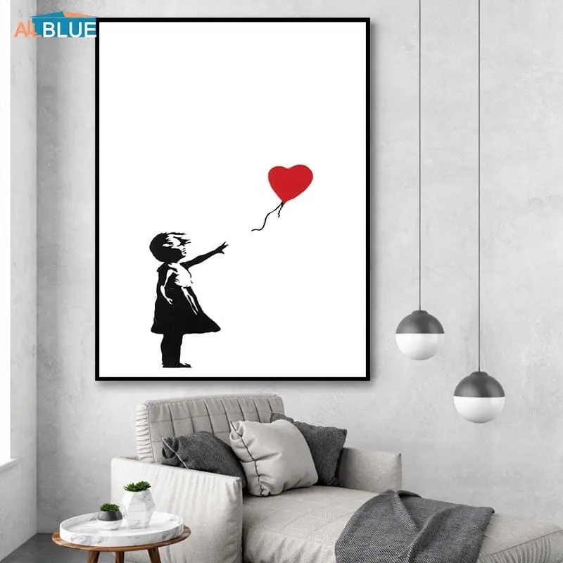 Banksy Canvas Art Print Wall Art Canvas Painting Nordic Posters And Prints Wall Pictures For Living Room Abstract Cuadros Decor 1