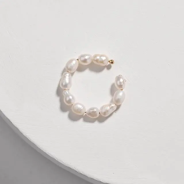 Bohemian Imitation Pearls Ear Cuff For Women Girl Trendy Round Small Clip Earrings No Piercing Gold Metal Wedding Jewelry Bijoux 22
