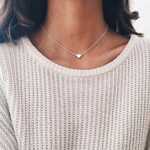 Bohemian Moon Star Crystal Heart Choker Necklace For Women Necklace Pendant On Neck Chocker Necklace Jewelry Gift 4