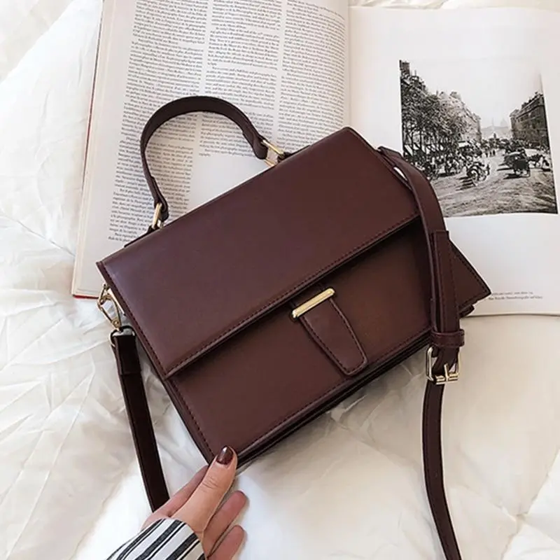 Burminsa Korean Style Women Handbags Female Briefcase Unique Crocodile Print Ladies Shoulder Messenger Bags 2019 Red Black Khaki 1