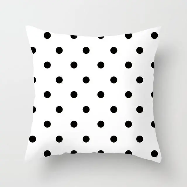 Buy 5 Get 1 Free Black And White Geometric Abstract Decorative Pillowcases Polyester Throw Pillow Case Geometric Pillowcase 23