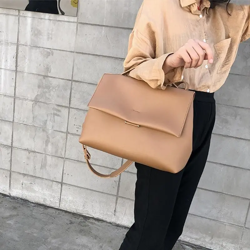 Causal Totes Bags Women Large Capacity Handbags Women Pu Shoulder Messenger Bag Female Retro Daily Totes Lady Elegant Handbags 1