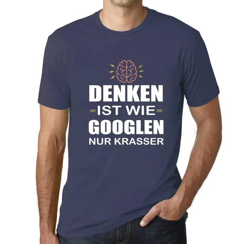 Clever ‘Thinking Is Like Googling’ T-Shirt – Nerdy & Relatable Brainy Tee
