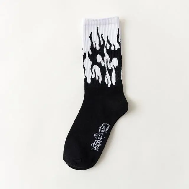 Creative High Quality Fashion Men Hip Hop Cotton Unisex Harajukumen's Happy Socks Funny Skate Socks 10