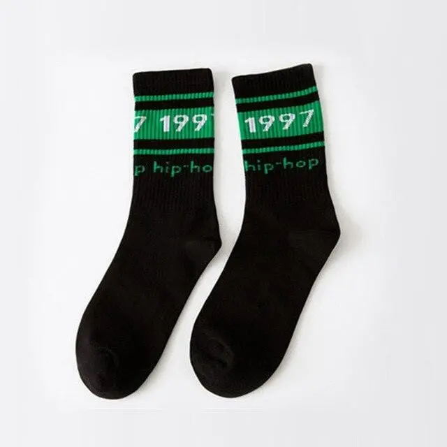 Creative High Quality Fashion Men Hip Hop Cotton Unisex Harajukumen's Happy Socks Funny Skate Socks 10