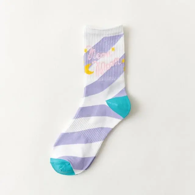 Creative High Quality Fashion Men Hip Hop Cotton Unisex Harajukumen's Happy Socks Funny Skate Socks 16