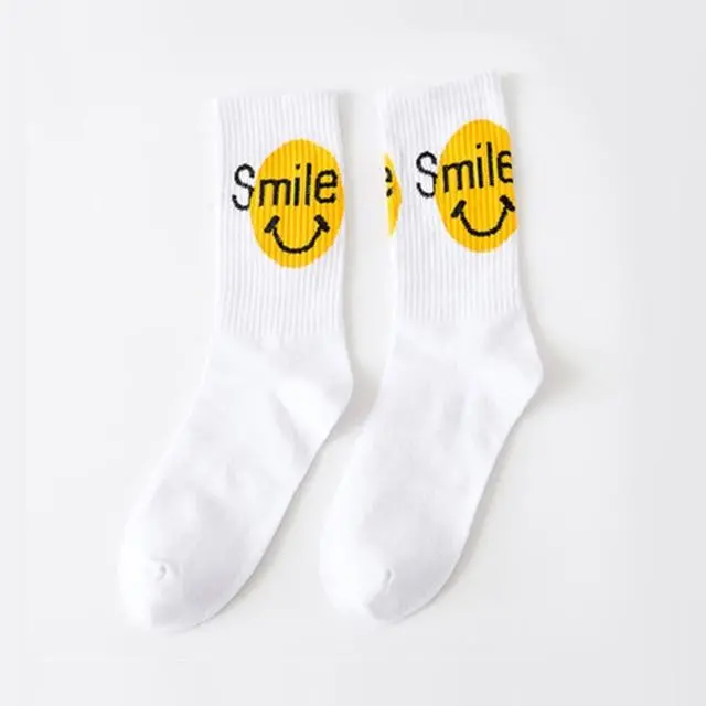 Creative High Quality Fashion Men Hip Hop Cotton Unisex Harajukumen's Happy Socks Funny Skate Socks 18