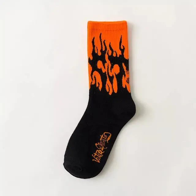 Creative High Quality Fashion Men Hip Hop Cotton Unisex Harajukumen's Happy Socks Funny Skate Socks 19