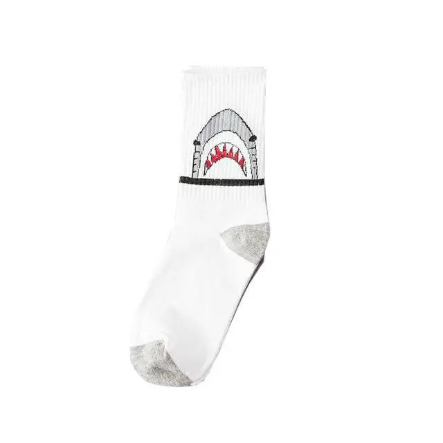 Creative High Quality Fashion Men Hip Hop Cotton Unisex Harajukumen's Happy Socks Funny Skate Socks 20