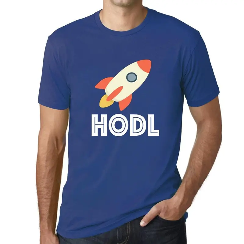 Crypto-Themed ‘HODL to the Moon’ Graphic Tee – Satirical Trader Apparel