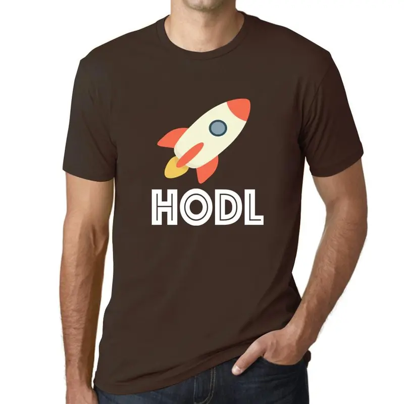 Crypto-Themed ‘HODL to the Moon’ Graphic Tee – Satirical Trader Apparel