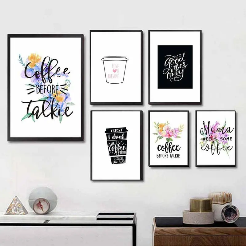 Drink Coffe Before Coffee Wall Art Poster&Print For Bar Kitchen Dining Room Modern Home Decor Wall Picture Canvas Painting Mural 1