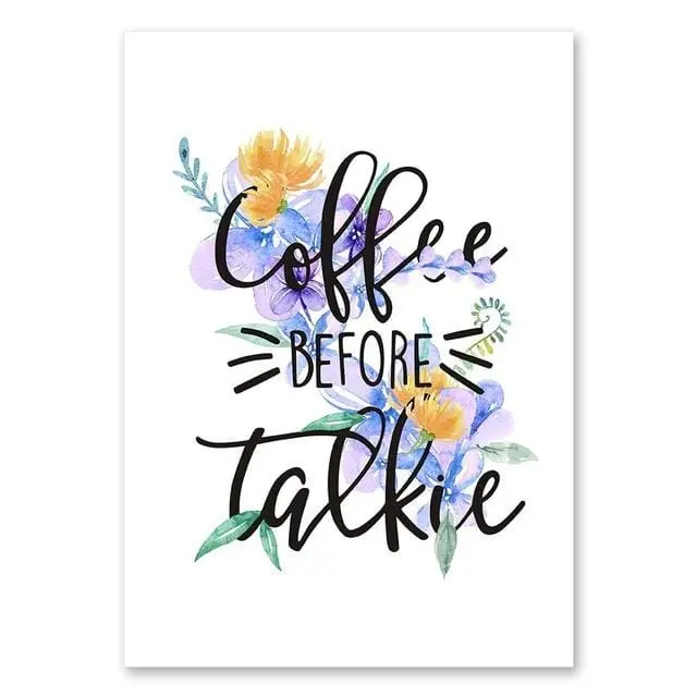 Drink Coffe Before Coffee Wall Art Poster&Print For Bar Kitchen Dining Room Modern Home Decor Wall Picture Canvas Painting Mural 6
