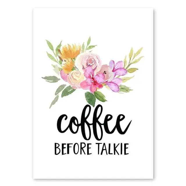 Drink Coffe Before Coffee Wall Art Poster&Print For Bar Kitchen Dining Room Modern Home Decor Wall Picture Canvas Painting Mural 9