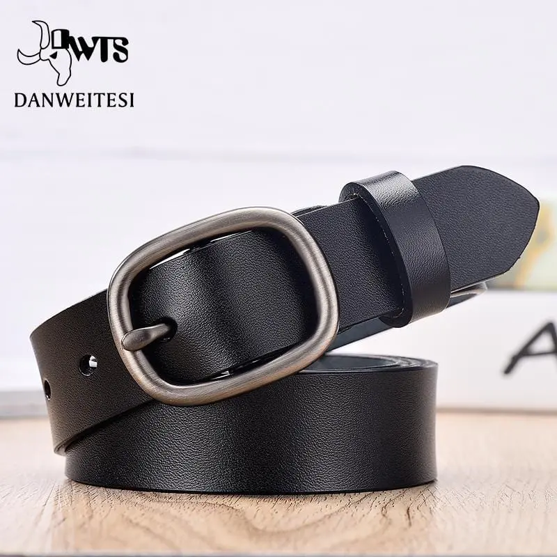 【Dwts】Women's Belt Fashion Women Female Belt Genuine Leather Belts For Women Female Belt Pin Buckles Fancy Vintage For Jeans 1