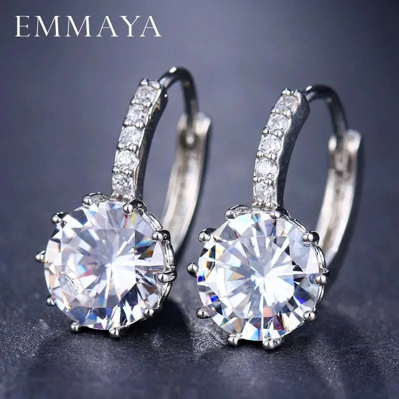 Emmaya Fashion 10 Colors Aaa Cz Element Stud Earrings For Women Wholesale Chea Factory Price 1