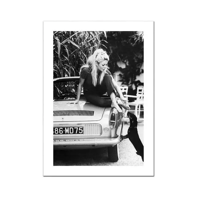 Famous Poster Photography Movie Star Canvas Painting Black White Wall Art Pictures For Living Room Modern Decorative Prints 5
