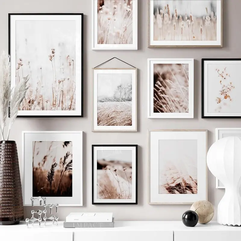 Farm Plant Flower Leaves Wheat Landscape Wall Art Canvas Painting Nordic Posters And Prints Wall Pictures For Living Room Decor 1