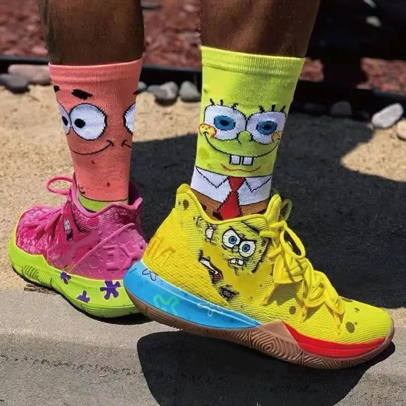 Fashion Cotton Personality Cartoon Character Socks Men And Women Casual Socks Unisex Harajuku Creative Hip Hop Skateboard Socks 1