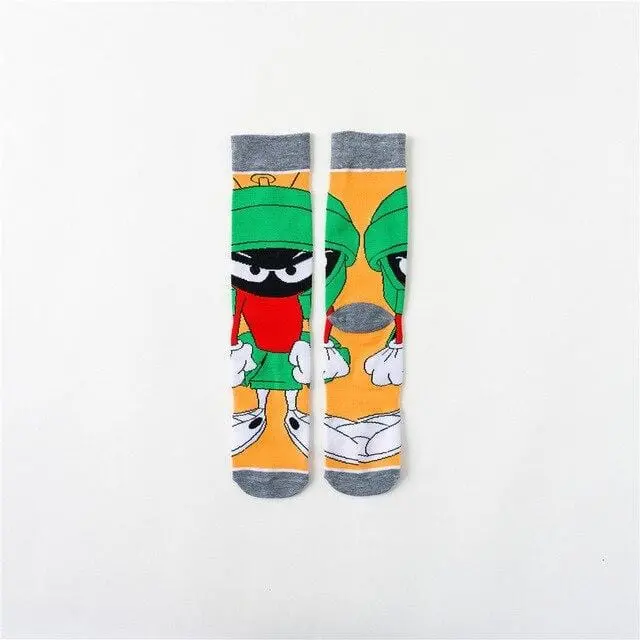 Fashion Cotton Personality Cartoon Character Socks Men And Women Casual Socks Unisex Harajuku Creative Hip Hop Skateboard Socks 10