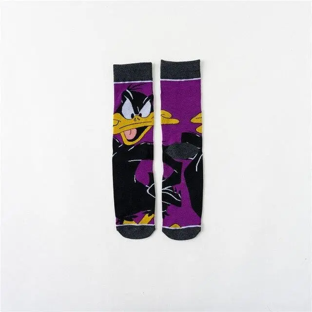 Fashion Cotton Personality Cartoon Character Socks Men And Women Casual Socks Unisex Harajuku Creative Hip Hop Skateboard Socks 5