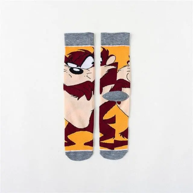 Fashion Cotton Personality Cartoon Character Socks Men And Women Casual Socks Unisex Harajuku Creative Hip Hop Skateboard Socks 6
