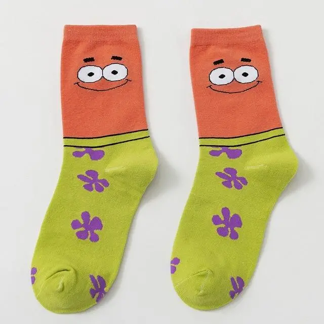 Fashion Cotton Personality Cartoon Character Socks Men And Women Casual Socks Unisex Harajuku Creative Hip Hop Skateboard Socks 7