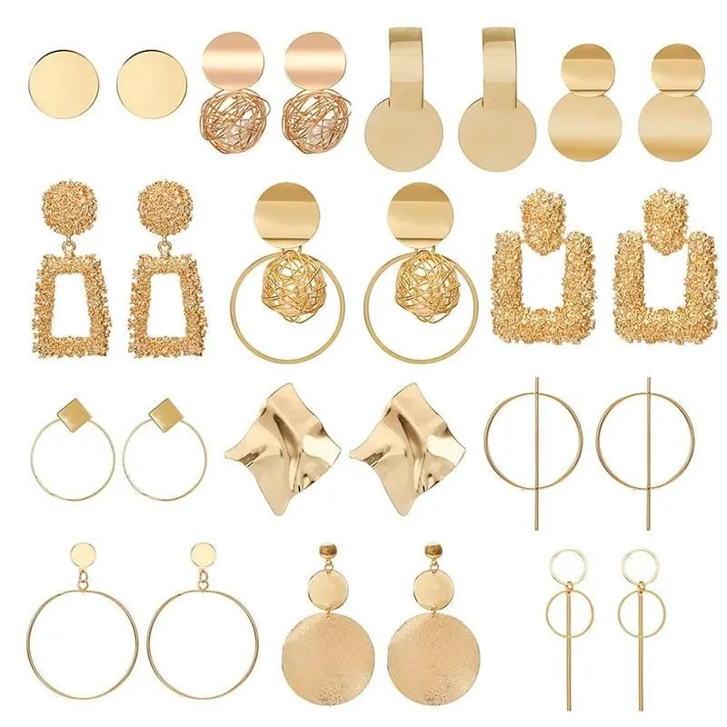Fashion Statement Earrings 2019 Big Geometric Earrings For Women Hanging Dangle Earrings Drop Earing Modern Jewelry 1