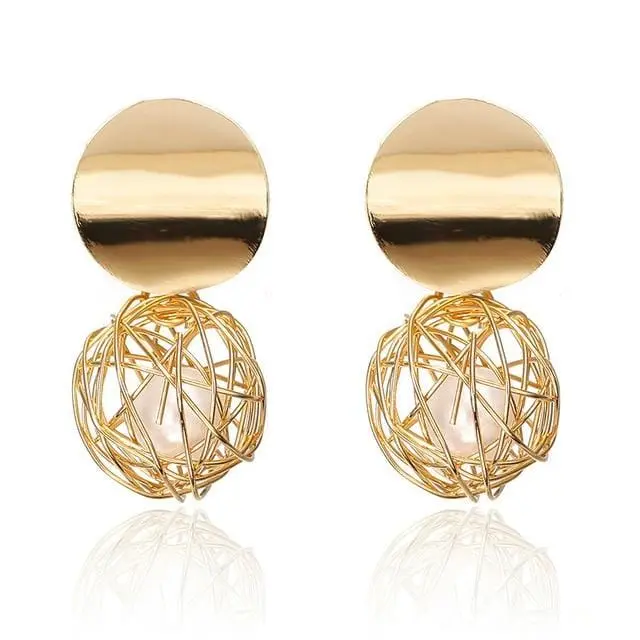 Fashion Statement Earrings 2019 Big Geometric Earrings For Women Hanging Dangle Earrings Drop Earing Modern Jewelry 13