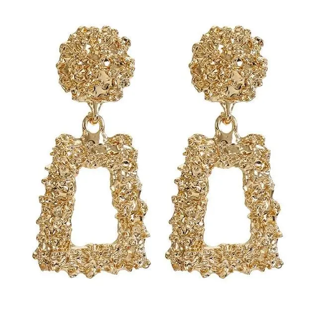 Fashion Statement Earrings 2019 Big Geometric Earrings For Women Hanging Dangle Earrings Drop Earing Modern Jewelry 19