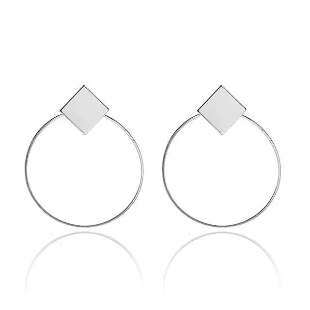 Fashion Statement Earrings 2019 Big Geometric Earrings For Women Hanging Dangle Earrings Drop Earing Modern Jewelry 6