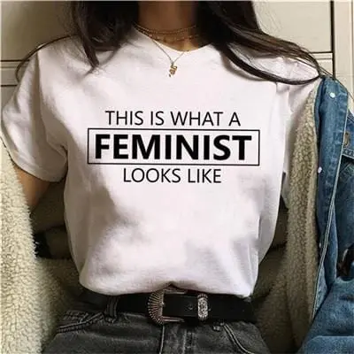 Feminist Graphic T-Shirt – Empowerment-Themed Streetwear Top with Grunge Aesthetic