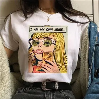 Feminist Graphic T-Shirt – Empowerment-Themed Streetwear Top with Grunge Aesthetic