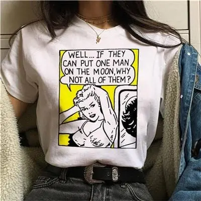 Feminist Graphic T-Shirt – Empowerment-Themed Streetwear Top with Grunge Aesthetic