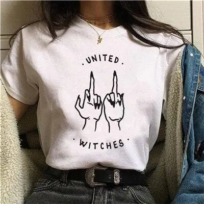 Feminist Graphic T-Shirt – Empowerment-Themed Streetwear Top with Grunge Aesthetic