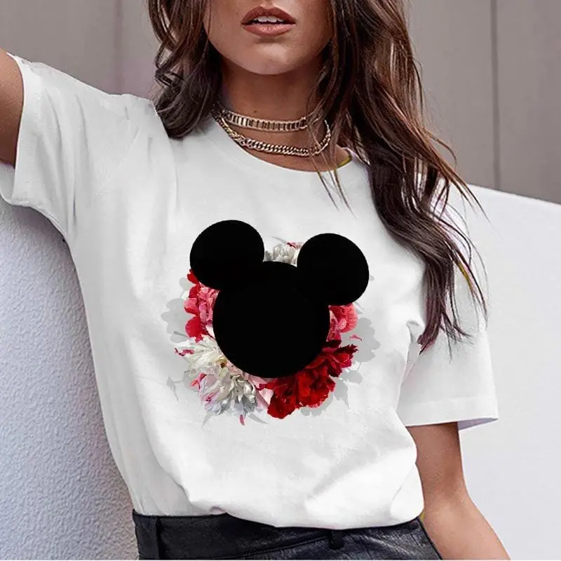 Fixsys Summer Women Tops T-Shirt Graphic Tee Shirt Femme Harajuku T Shirt Casual Short Sleeve T-Shirt Fashion Lady Streetwear 1