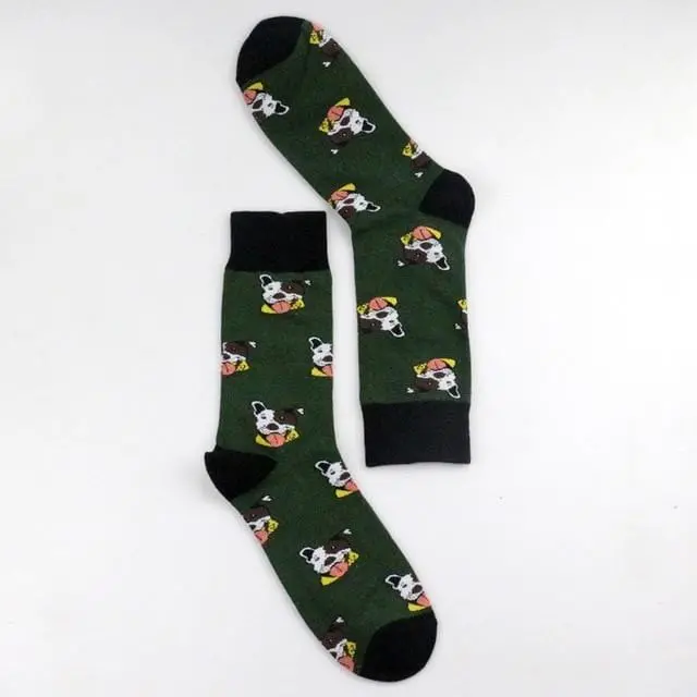 Funky Dog,Pet,Pug,Shiba Inu,Beagle,Buldog Socks Novelty Hosiery Women Ladies Socks Men Unisex Winter Cotton Happy Socks Female 3