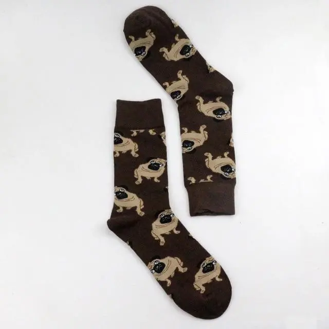 Funky Dog,Pet,Pug,Shiba Inu,Beagle,Buldog Socks Novelty Hosiery Women Ladies Socks Men Unisex Winter Cotton Happy Socks Female 5