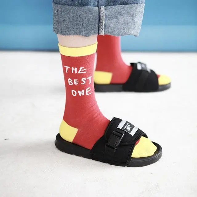 Funny Bat Vinyl Records Banana Men Women Crew Socks Casual Harajuku Dress Business Designer Brand Skate Long Fashion Funky 9