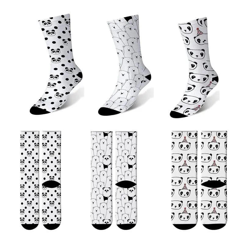 Funny Socks Women Colorful Cartoon Cute Happy Kawaii Panda Socks For Women's Funny Socks Printed Meias Sock 6Jq-Zwl11 1